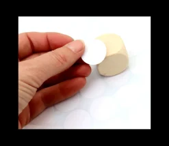 Tout Pour le Jeu 8 étiquettes 24 mm rondes autocollantes blanches pastille