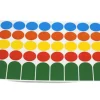 Tout Pour le Jeu 40 étiquettes 24 mm rondes autocollantes colorées pastilles en 5 couleurs