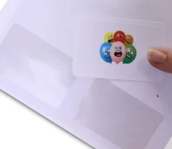 Tout Pour le Jeu 10 étiquettes autocollantes 80x50 mm rectangles coins arrondis pour cartes à jouer