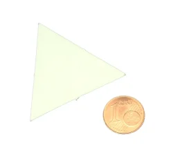 Tout Pour le Jeu 25 Tuiles 40 mm triangle jeton épais blanc à personnaliser