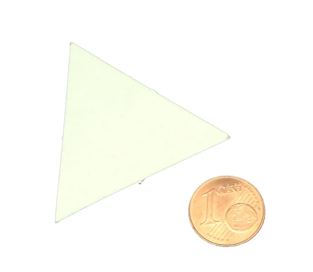 Tout Pour le Jeu 25 Tuiles 40 mm triangle jeton épais blanc à personnaliser