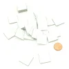 Tout Pour le Jeu 40 Tuiles carré 20 mm jetons épais blanc 2 cm vierge à personnaliser