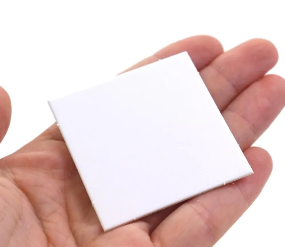 Tout Pour le Jeu 15 Tuiles carré 50x50 mm jetons blancs rigides