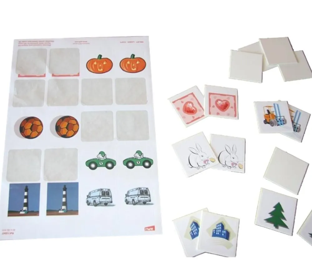 Tout Pour le Jeu 15 Tuiles carré 50x50 mm jetons blancs rigides