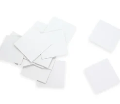 Tout Pour le Jeu 15 Tuiles carré 50x50 mm jetons blancs rigides