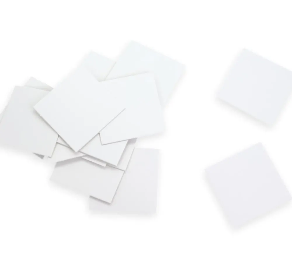 Tout Pour le Jeu 15 Tuiles carré 50x50 mm jetons blancs rigides