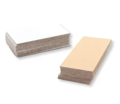 Tout Pour le Jeu 24 tuiles dominos 75 x 37 mm carton rigide blanc/gris vierge tuiles à personnaliser