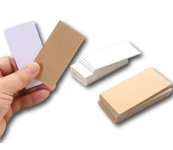 Tout Pour le Jeu 24 tuiles dominos 75 x 37 mm carton rigide blanc/gris vierge tuiles à personnaliser