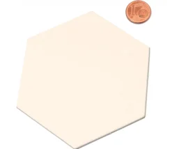 Tout Pour le Jeu 6 Tuiles hexagone jeton épais blanc 88 mm diamètre vierge à personnaliser