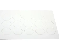 Tout Pour le Jeu 15 Tuiles épaisses hexagones blancs 50 mm vierge à personnaliser