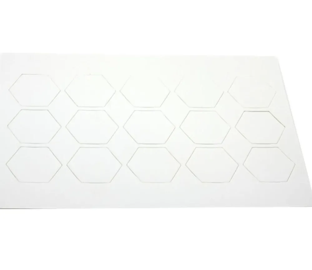 Tout Pour le Jeu 15 Tuiles épaisses hexagones blancs 50 mm vierge à personnaliser