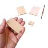 Tout Pour le Jeu 4 tuiles rectangles 6 x 4 cm en bois naturel