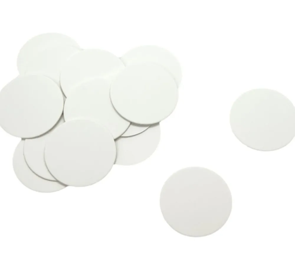 Tout Pour le Jeu 15 Tuiles rondes blancs 50 mm jetons ronds épais à personnaliser