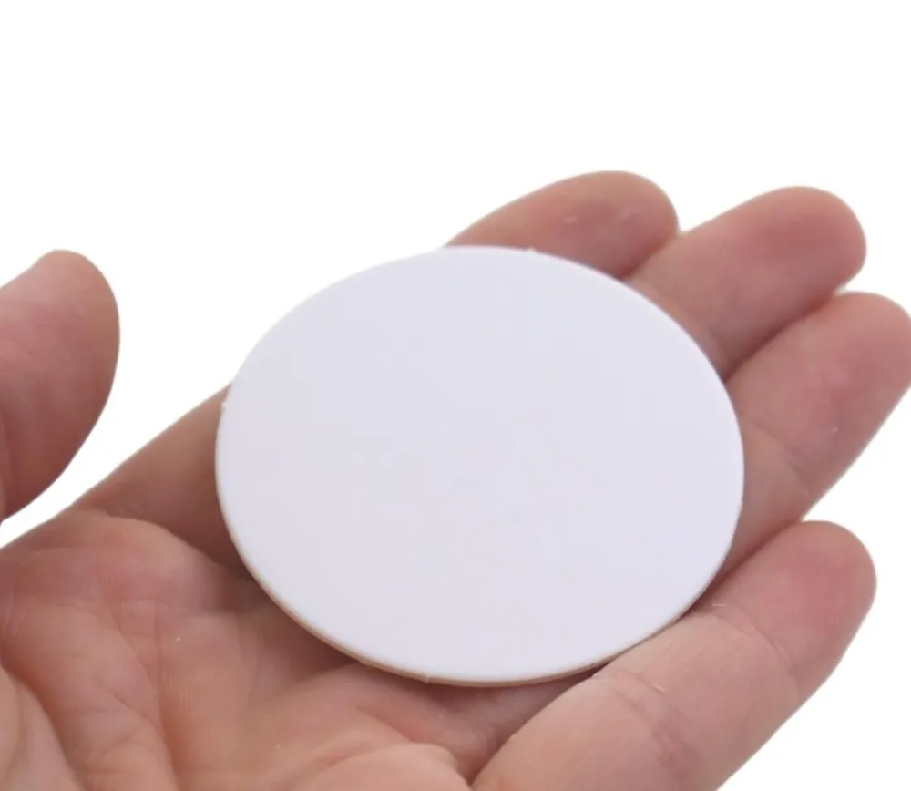 Tout Pour le Jeu 15 Tuiles rondes blancs 50 mm jetons ronds épais à personnaliser