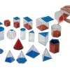 Tout Pour le Jeu 17 volumes géométriques plastique translucide 5.6 cm - Solides à remplir