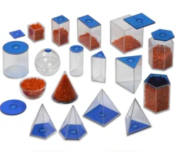 Tout Pour le Jeu 17 volumes géométriques plastique translucide 5.6 cm - Solides à remplir