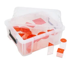 Tout Pour le Jeu 17 volumes géométriques plastique translucide 5.6 cm - Solides à remplir
