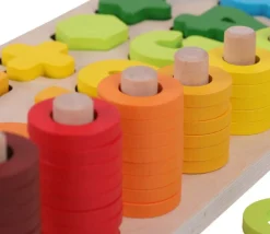 Tout Pour le Jeu Abaque arc-en-ciel des chiffres et couleurs tout en bois