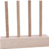 Tout Pour le Jeu Abaque de tri bois - Socle 4 tiges taille identique sans jetons