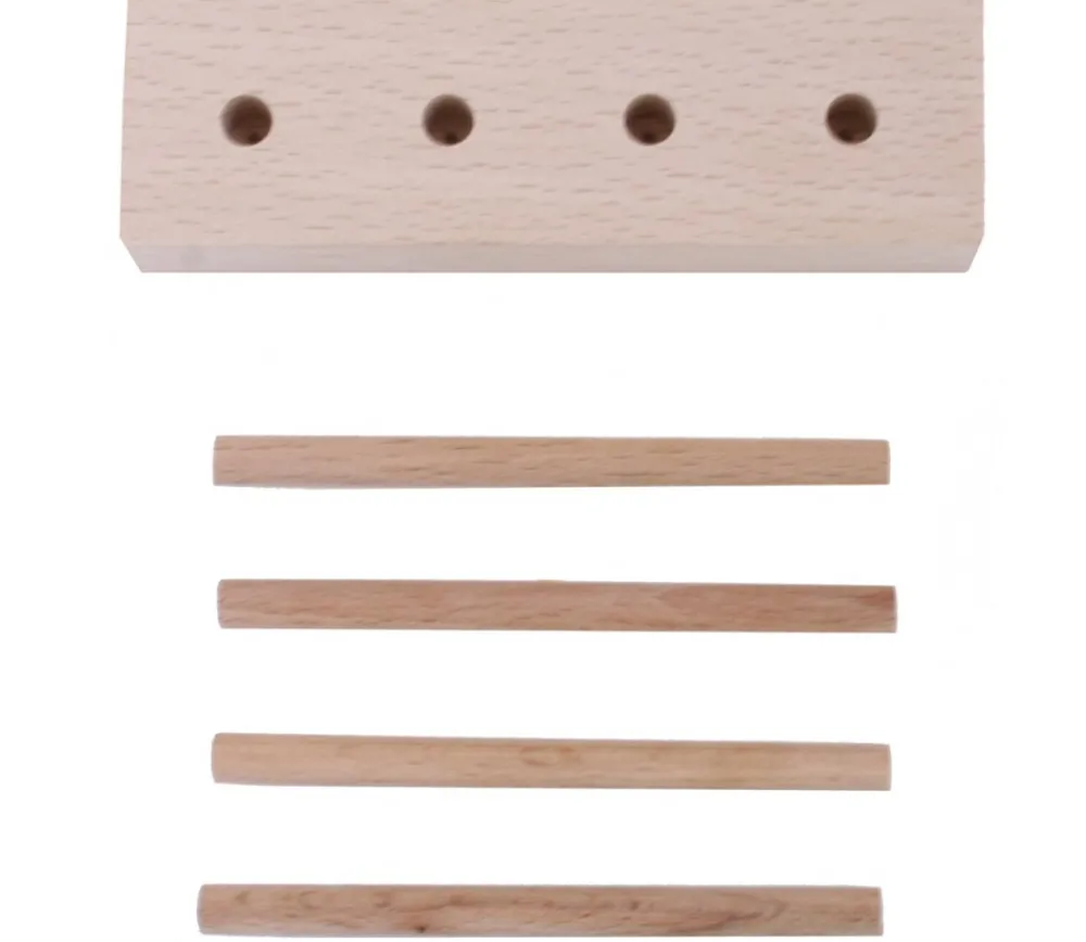 Tout Pour le Jeu Abaque de tri bois - Socle 4 tiges taille identique sans jetons