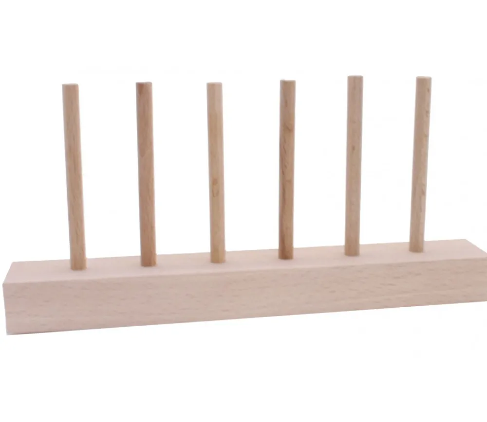 Tout Pour le Jeu Abaque de tri bois - Socle 6 tiges sans jetons