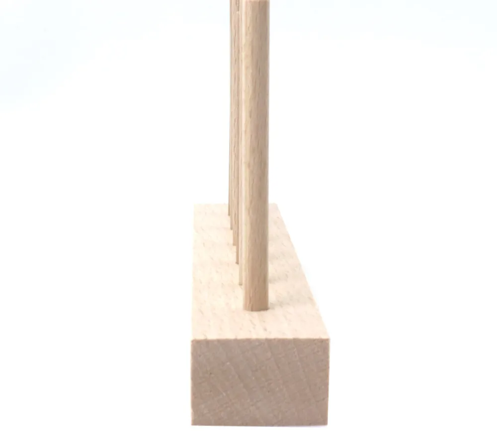 Tout Pour le Jeu Abaque de tri bois - Socle 6 tiges sans jetons