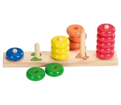 Tout Pour le Jeu Abaque tout en bois : 1 2 3 4 5 - 27 cm