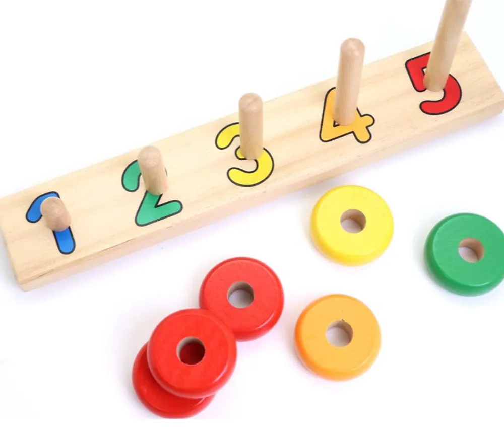Tout Pour le Jeu Abaque tout en bois : 1 2 3 4 5 - 27 cm