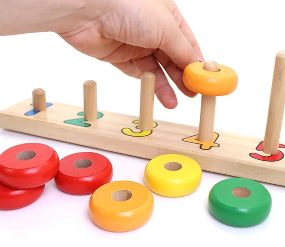Tout Pour le Jeu Abaque tout en bois : 1 2 3 4 5 - 27 cm