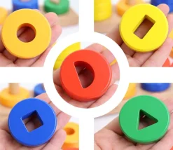 Tout Pour le Jeu Abaque tout en bois : formes géométriques - 30 cm