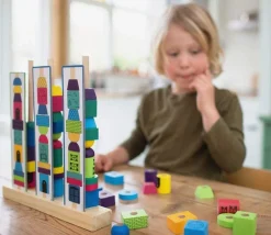 Tout Pour le Jeu Abaque ville - Tours à empiler en bois