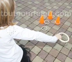 Tout Pour le Jeu Anneau en bois 11.5 cm pour jeux de lancer et d'adresse