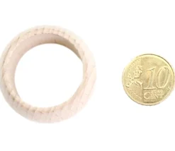 Tout Pour le Jeu Anneau en bois naturel à personnaliser - Ø 35 mm - 20 mm de haut