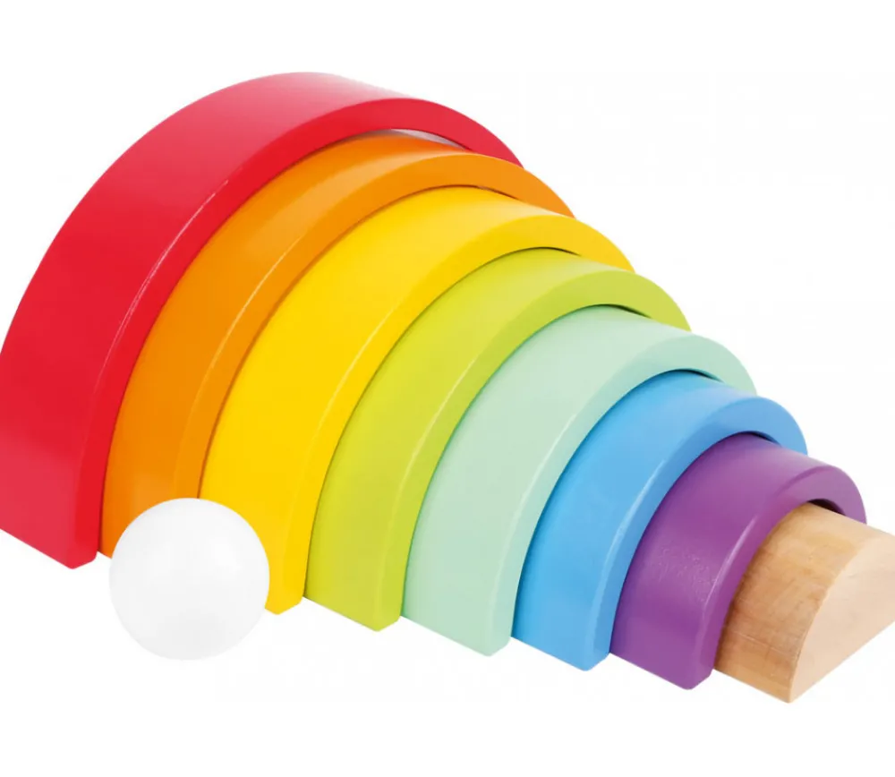Tout Pour le Jeu Arc-en-ciel multicolore en bois grand modèle - 9 pièces