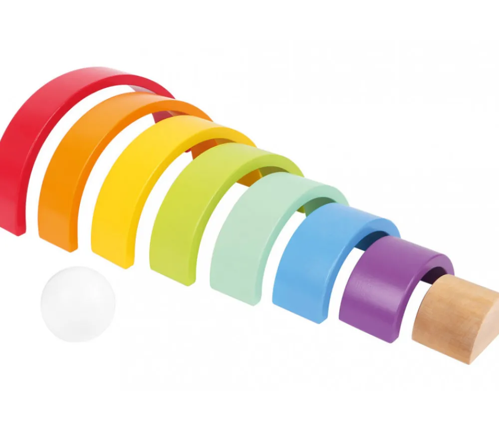 Tout Pour le Jeu Arc-en-ciel multicolore en bois grand modèle - 9 pièces