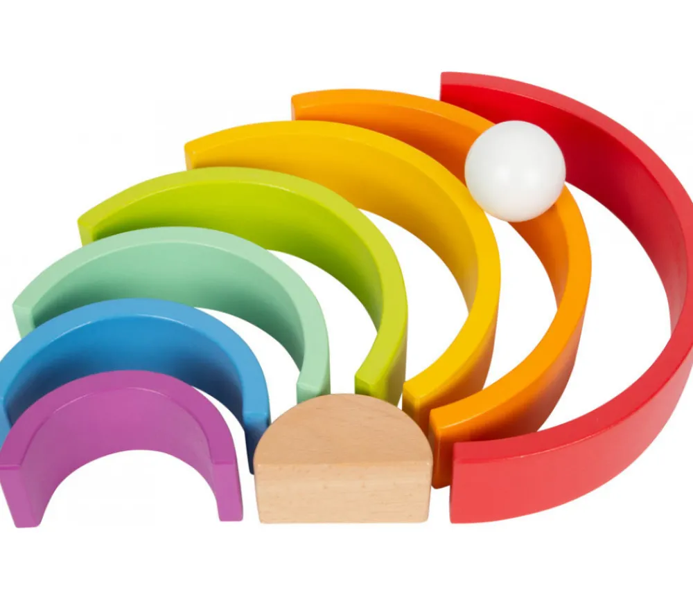 Tout Pour le Jeu Arc-en-ciel multicolore en bois grand modèle - 9 pièces