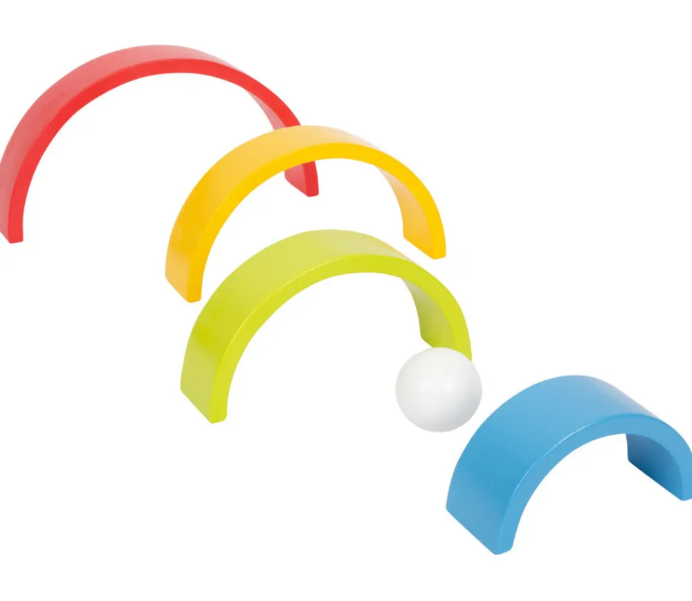 Tout Pour le Jeu Arc-en-ciel multicolore en bois grand modèle - 9 pièces