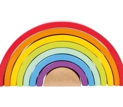 Tout Pour le Jeu Arc-en-ciel multicolore en bois grand modèle - 9 pièces