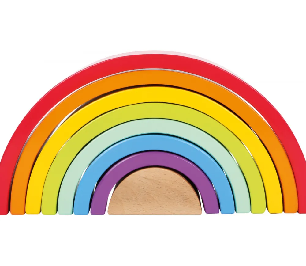 Tout Pour le Jeu Arc-en-ciel multicolore en bois grand modèle - 9 pièces