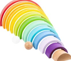 Tout Pour le Jeu Arc-en-ciel multicolore en bois XL - 14 pièces