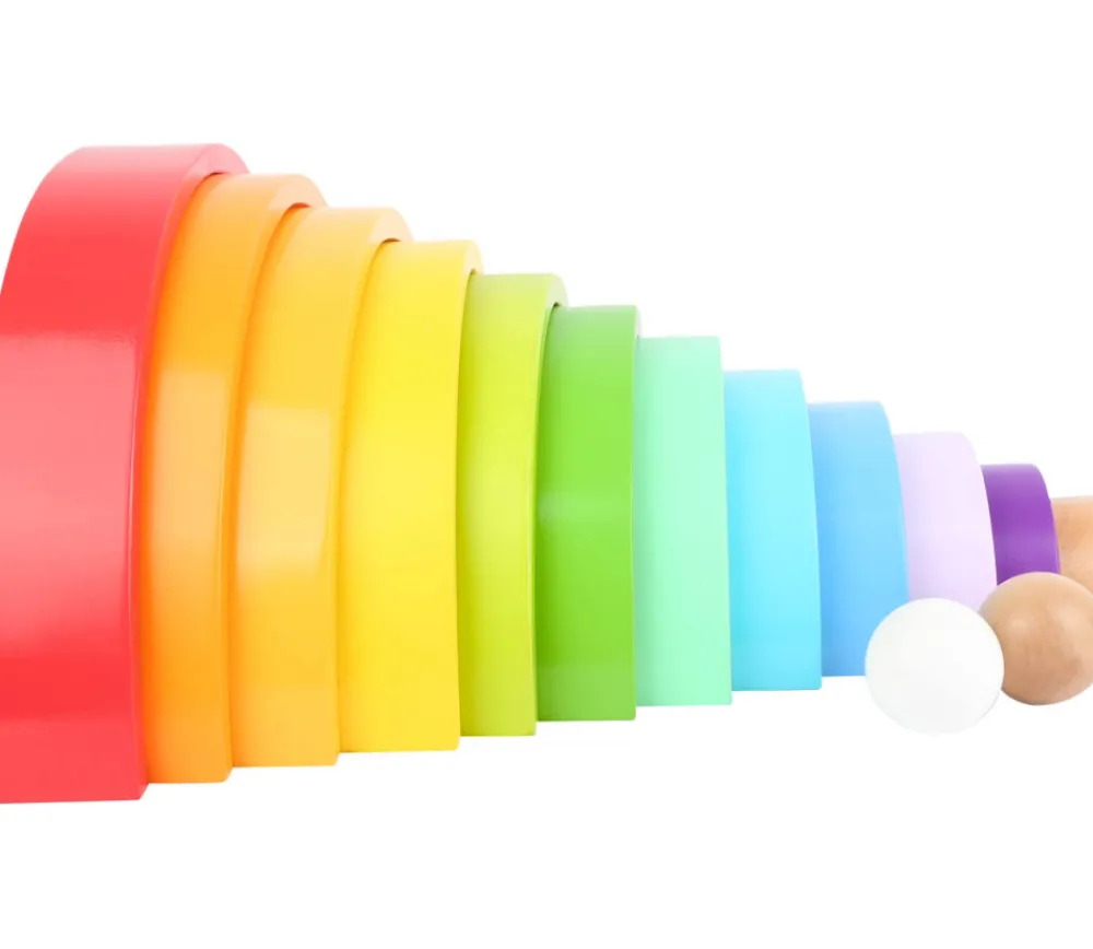 Tout Pour le Jeu Arc-en-ciel multicolore en bois XL - 14 pièces