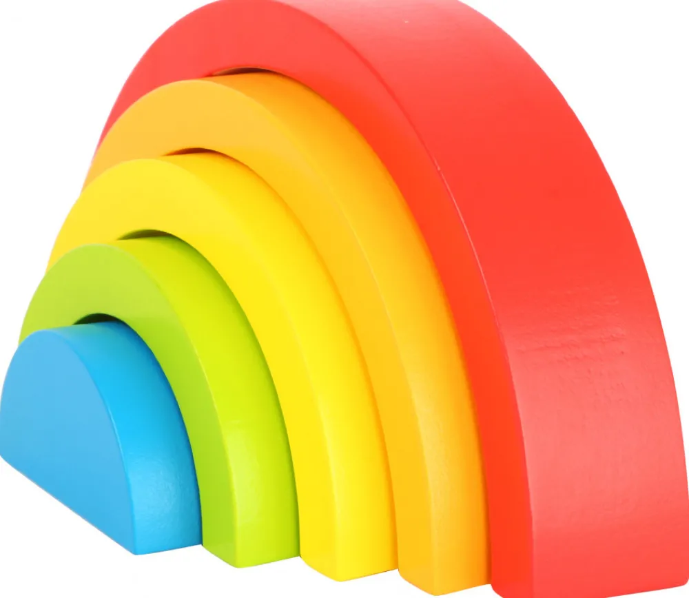 Tout Pour le Jeu Arc-en-ciel multicolore en bois - 5 pièces
