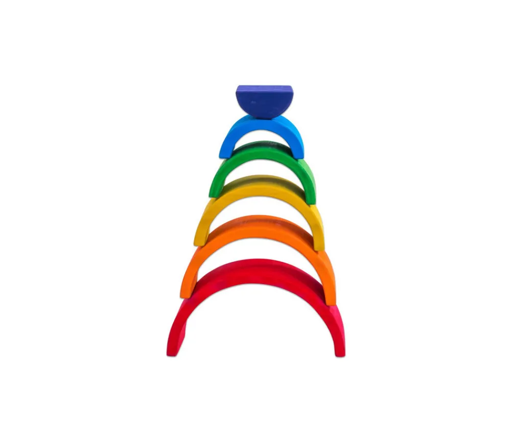 Tout Pour le Jeu Arc-en-ciel multicolore en bois - 6 pièces