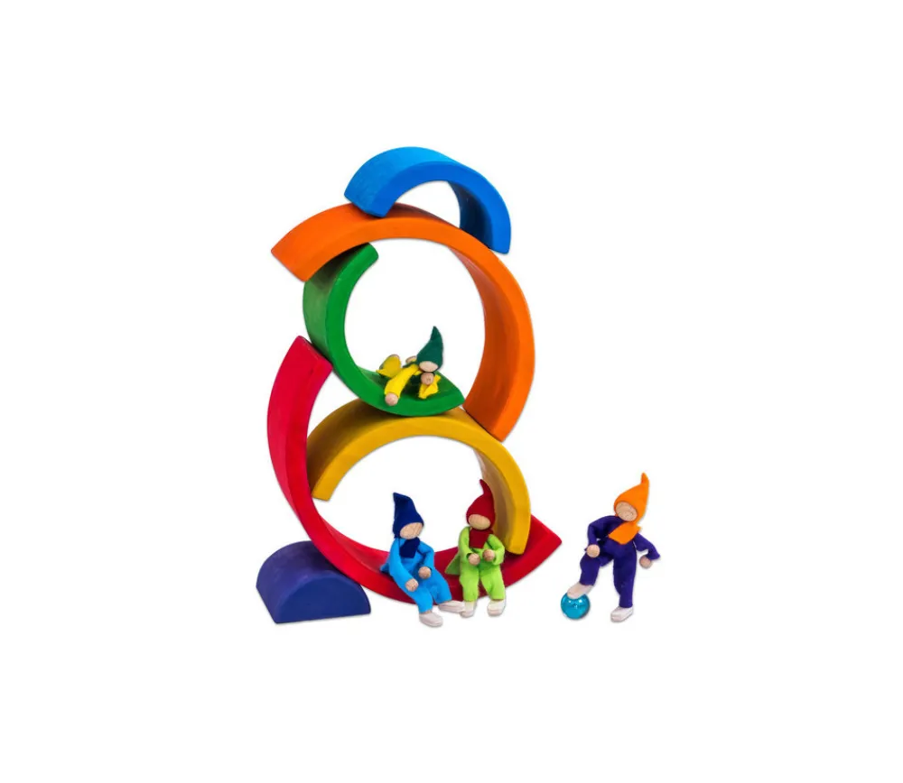 Tout Pour le Jeu Arc-en-ciel multicolore en bois - 6 pièces