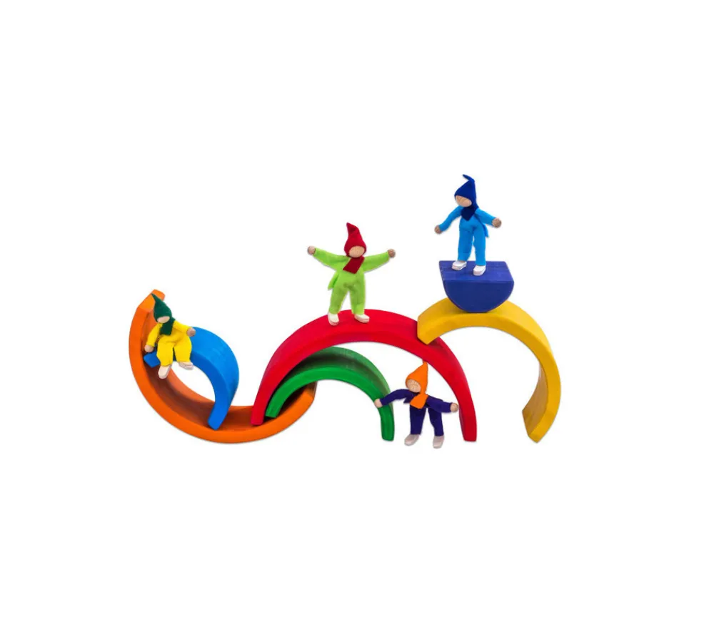 Tout Pour le Jeu Arc-en-ciel multicolore en bois - 6 pièces