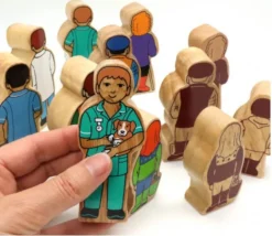 Tout Pour le Jeu Assistant fermier en bois coloré 100 x 53 x 25 mm personnage jeu