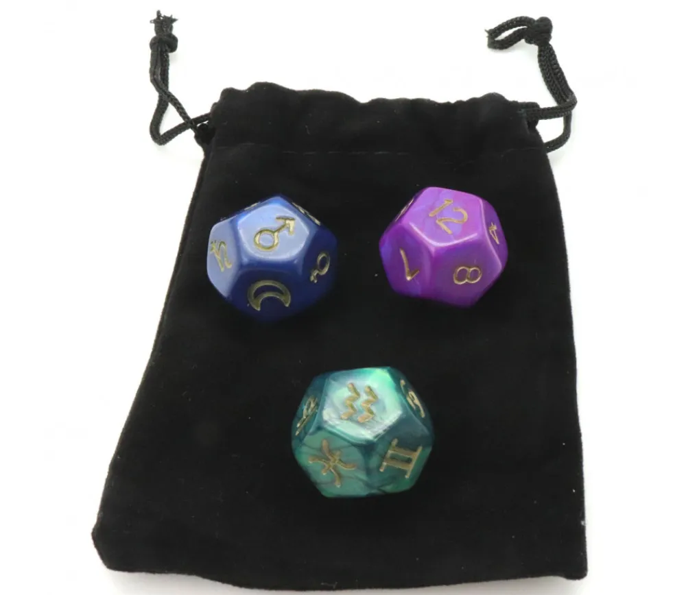 Tout Pour le Jeu Astro dice set dés astrologie