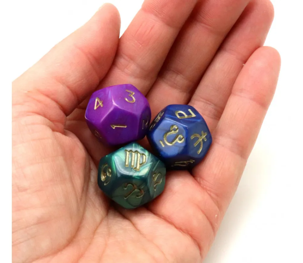 Tout Pour le Jeu Astro dice set dés astrologie
