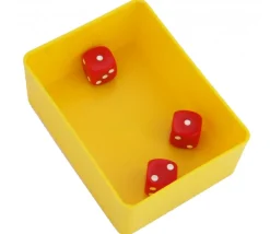 Tout Pour le Jeu Bac rectangulaire 100x74x38 mm plastique jaune