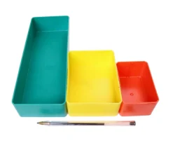 Tout Pour le Jeu Bac rectangulaire 100x74x38 mm plastique jaune
